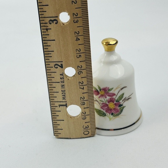 Danbury Mint North Dakota Wild Prairie Rose State Flower‎ Bell Collection - Picture 4 of 5